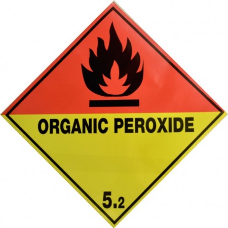 5.2 ORGANICO  PEROXIDO  Etiqueta adhesiva 300x300mm