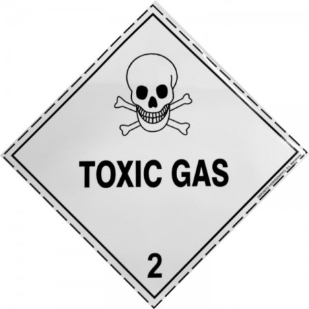 2.3 SUSTANCIAS GAS TOXICO Etiqueta adhesiva 300x300mm