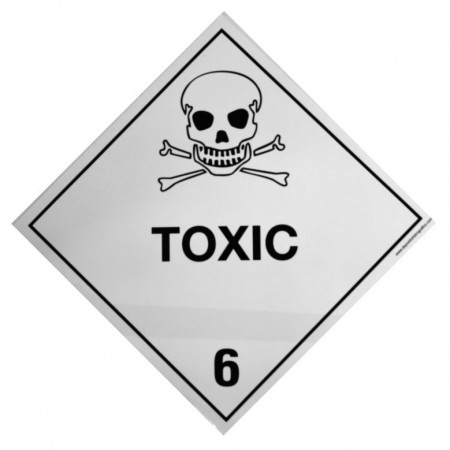 6.1 SUSTANCIAS TOXICAS Etiqueta adhesiva 300x300mm