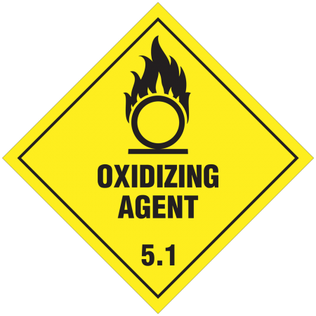 5.1 SUSTANCIAS OXIDANTES Etiqueta adhesiva 300x300mm